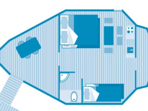 HÉBERGEMENT INSOLITE 5 personnes - Cab ZEN 4+1p 2ch