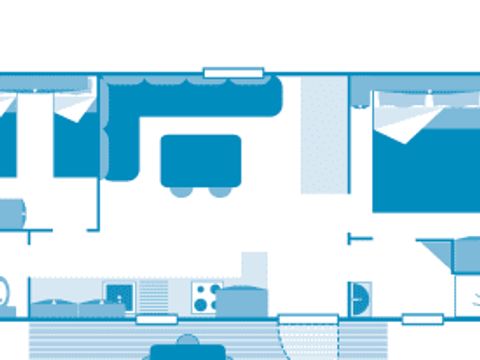 MOBILHOME 5 personnes - Cottage 4/5p 2ch **