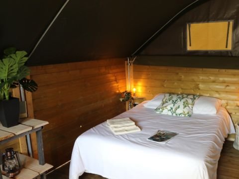 LODGE 5 personnes - Tente écolodge Toile de Savel - 40 m2 - 2 chambres