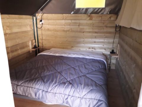 LODGE 5 personnes - Tente écolodge Toile de Savel - 40 m2 - 2 chambres