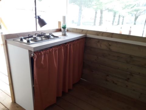 LODGE 5 personnes - Tente écolodge Toile de Savel 2 chambres