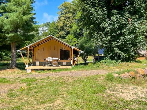 TENTE TOILE ET BOIS 5 personnes - Ecolodge - 40 m2 - 2 chambres