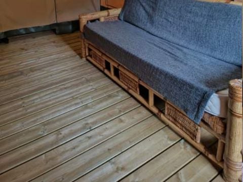 TENTE TOILE ET BOIS 5 personnes - Ecolodge - 40 m2 - 2 chambres