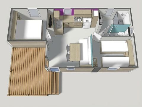 Mobilhome 4 personnes - Mobil home 2 Chambres Terra