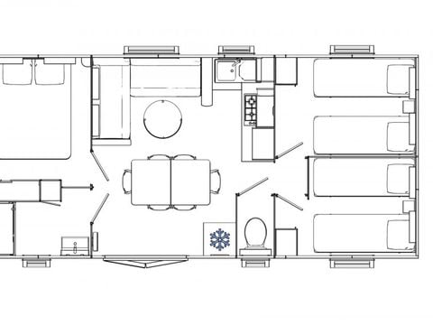 Mobilhome 8 personnes - Mobil Home 3 Chambres Smala