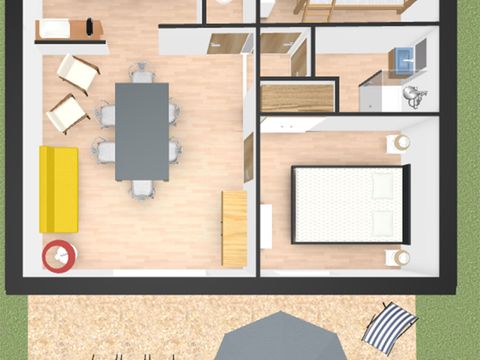 GÎTE 6 personnes - deux chambres