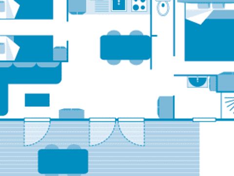 MOBILHOME 4 personnes - Cottage 4p 2ch clim ****