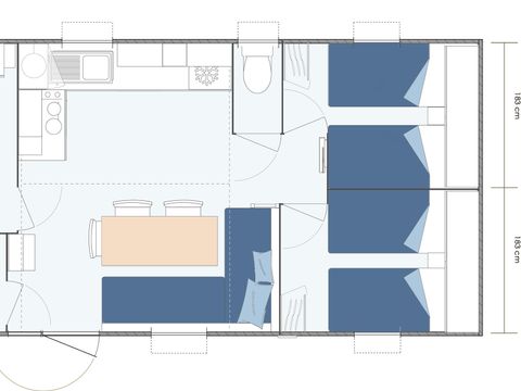 MOBILHOME 6 personnes - Bali climatisé samedi