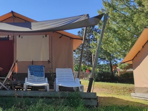 TENTE TOILE ET BOIS 5 personnes - Tente Safari Family eco 5 pers