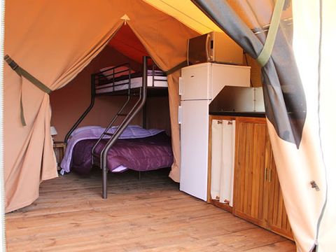 TENTE TOILE ET BOIS 5 personnes - Tente Safari Family (sans sanitaire)