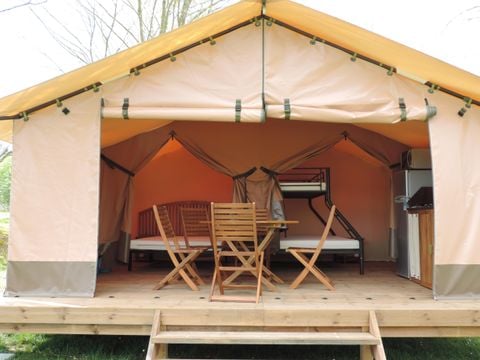TENTE TOILE ET BOIS 5 personnes - Tente Safari Family eco 5 pers