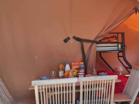 Tente en toile et en bois 5 personnes - Tente Safari Family eco 5 pers