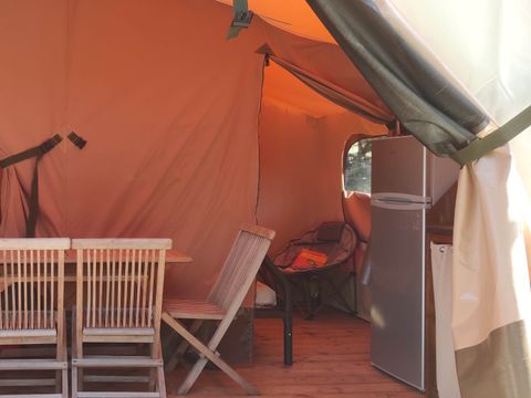 Tente en toile et en bois 5 personnes - Tente Safari Family eco 5 pers
