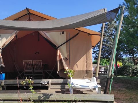 TENTE TOILE ET BOIS 5 personnes - Tente Safari Family eco 5 pers