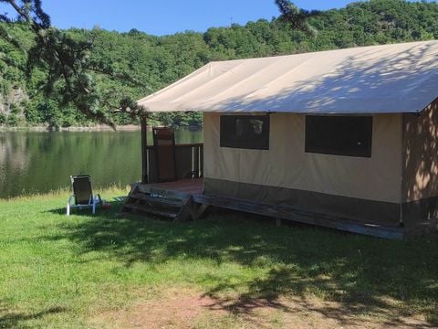 TENTE TOILE ET BOIS 5 personnes - Tente Safari Lodge vue lac 5 pers