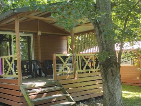 CHALET 6 personnes - 32 m² / 3 chambres - Terrasse couverte 12 m² TV