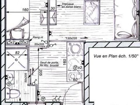 STUDIO 4 personnes - Studio cabine Mimosas Sérénité 18 m² - 2 pièces - 1 chambre - Climatisation