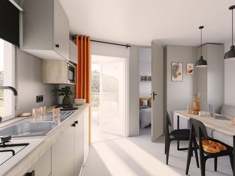 MOBILHOME 4 personnes - Azur Sérénité 25 m² - 3 pièces - 2 chambres - Climatisation