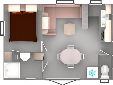 MOBILHOME 6 personnes - 3 chambres