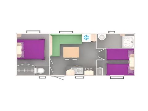 MOBILHOME 4 personnes - 24.9 m²