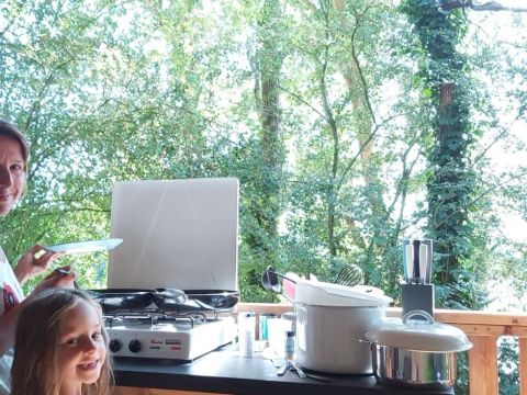 TENTE TOILE ET BOIS 6 personnes - Tente safari de luxe