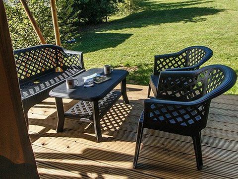 TENTE TOILE ET BOIS 6 personnes - Tente safari de luxe