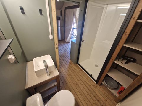 Tente en toile et en bois 4 personnes - Lodge Vacanziera (Gamme Supérieure) - Samedi/Samedi