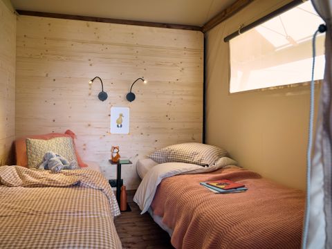 Tente en toile et en bois 4 personnes - Lodge Vacanziera (Gamme Supérieure) - Dimanche/Dimanche
