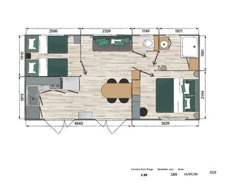 MOBILHOME 4 personnes - Mobil-home Arradicata (Gamme Supérieure) - Samedi/Samedi -