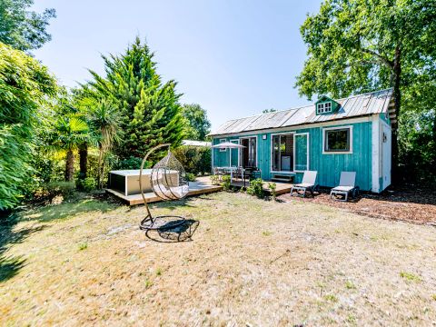 MOBILHOME 6 personnes - Cabane pêcheur Premium 4 Pièces 6 Personnes Jacuzzi + Climatisé + TV