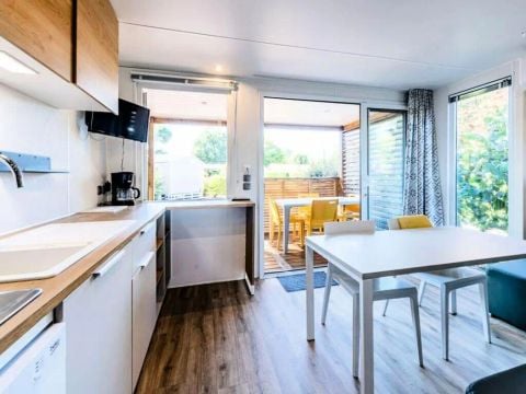 Mobilhome 4 personnes - Cottage Pyla - 3 Pièces - Climatisé - TV