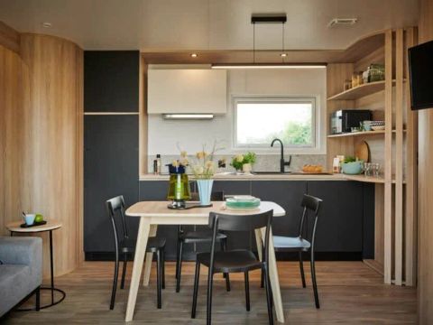 Mobilhome 6 personnes - Cottage Taos Premium 4 Pièces 6 Personnes Climatisé + TV + Jacuzzi
