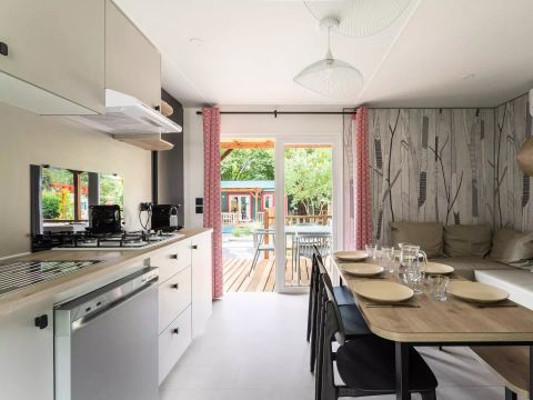 MOBILHOME 8 personnes - Cottage Privilège  4 Pièces 6/8 Personnes Climatisé + TV