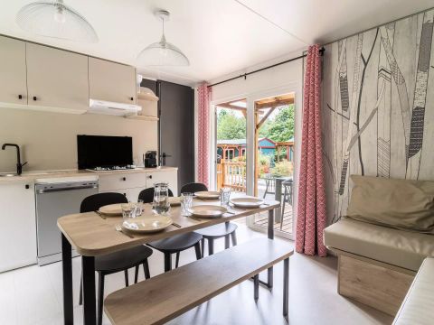 MOBILHOME 8 personnes - Cottage Privilège  4 Pièces 6/8 Personnes Climatisé + TV