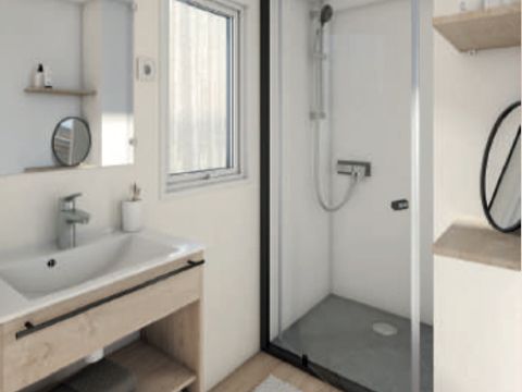 MOBILHOME 6 personnes - Cottage confort 2 chambres clim, tv, lv