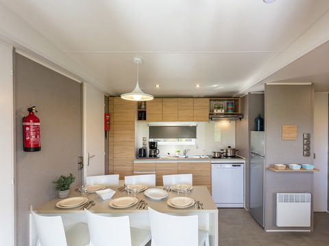 MOBILHOME 6 personnes - Premium Azure | 3 Ch. | 5/6 Pers. | Terrasse Lounge | Clim.