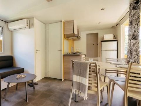 MOBILHOME 6 personnes - Mobil-home | Premium | 2 Ch. | 4/6 Pers. | Terrasse surélevée | Clim.