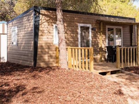 MOBILHOME 4 personnes - Premium | 2 Chambres | 4 Couchages | Terrasse surélevée | 1 Salle de bain | Climatisation
