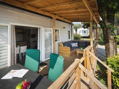 MOBILHOME 4 personnes - Premium | 2 Chambres | 4 Couchages | Terrasse Lounge | 1 Salle de bain | Climatisation