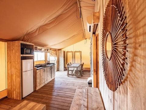 TENTE TOILE ET BOIS 5 personnes - SAFARI LODGE 2ch 5pers