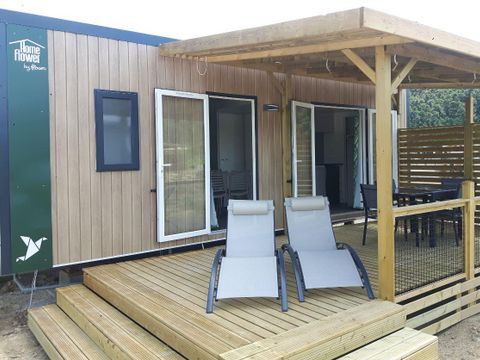 MOBILHOME 4 personnes - Homeflower Premium 29 m² 2 chambres + terrasse 17m² + TV + LV + Clim + plancha 4 pers