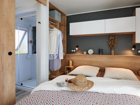 MOBILHOME 2 personnes - Mobil-home Premium 22 m² 1 chambre + terrasse 17m² + TV + LV + Climatisation + Plancha 2 pers
