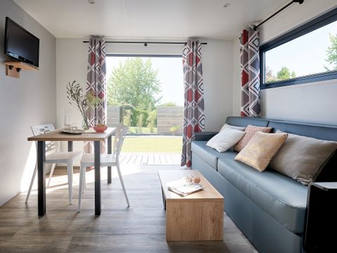 MOBILHOME 2 personnes - Mobil-home Premium 22 m² 1 chambre + terrasse 17m² + TV + LV + Climatisation + Plancha 2 pers