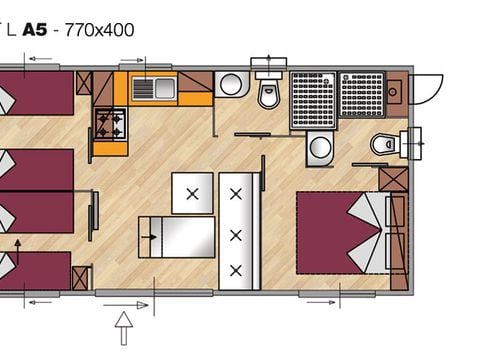 MOBILHOME 4 personnes - COMPACT