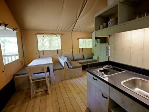 TENTE TOILE ET BOIS 5 personnes - Glamping Haritza
