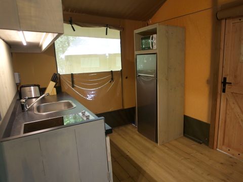 Tente en toile et en bois 5 personnes - Glamping Haritza