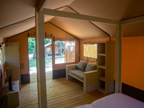 Tente en toile et en bois 2 personnes - Glamping Jare