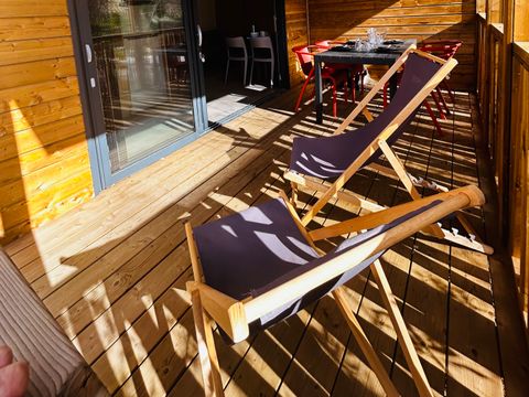 CHALET 4 personnes - Premium 32m² - 2 chambres  (CLIM + TV + Plancha)