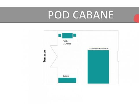 HÉBERGEMENT INSOLITE 2 personnes - POD CABANE. ECO