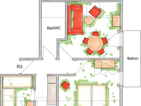 APPARTEMENT 5 personnes - R3